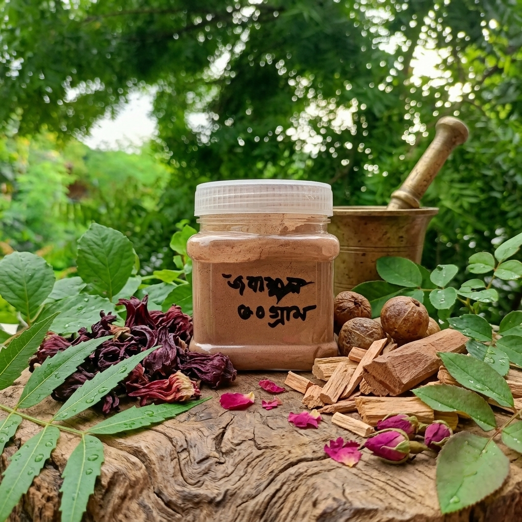 জবা ফুল পাউডার ( hibiscus powder) অরগানিক জবাফুল গুড়া