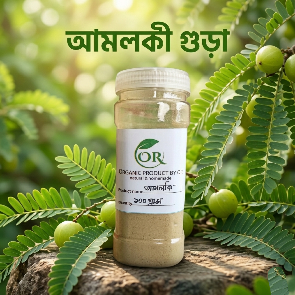 অর্গানিক আমলকী গুঁড়া (বীজসহ) amla powder বিজ সহ আমলকী গুড়া ১০০ গ্রাম