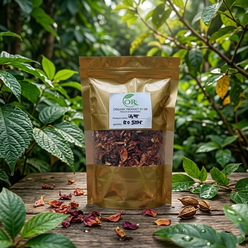 আস্ত জবা ( dry hibiscus) অরগানিক শুখনো জবা ৫০ গ্রাম
