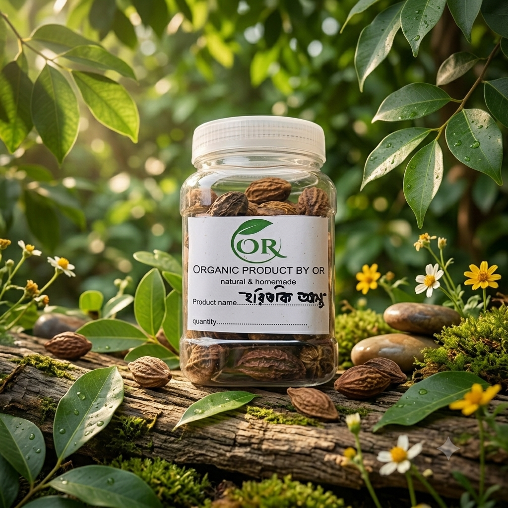 আস্ত হরিতকি ( dry haritaki) অরগানিক শুখনো আস্ত  হরিতকি ২০০ গ্রাম